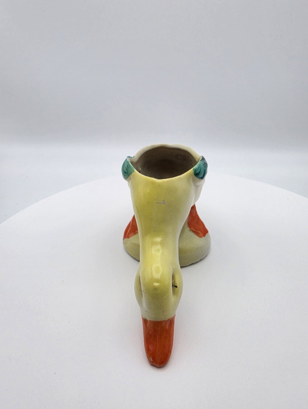 Vintage Mid Century Whimsical Mini Ceramic Duck Planter - Made in Japan - Picture 6 of 12